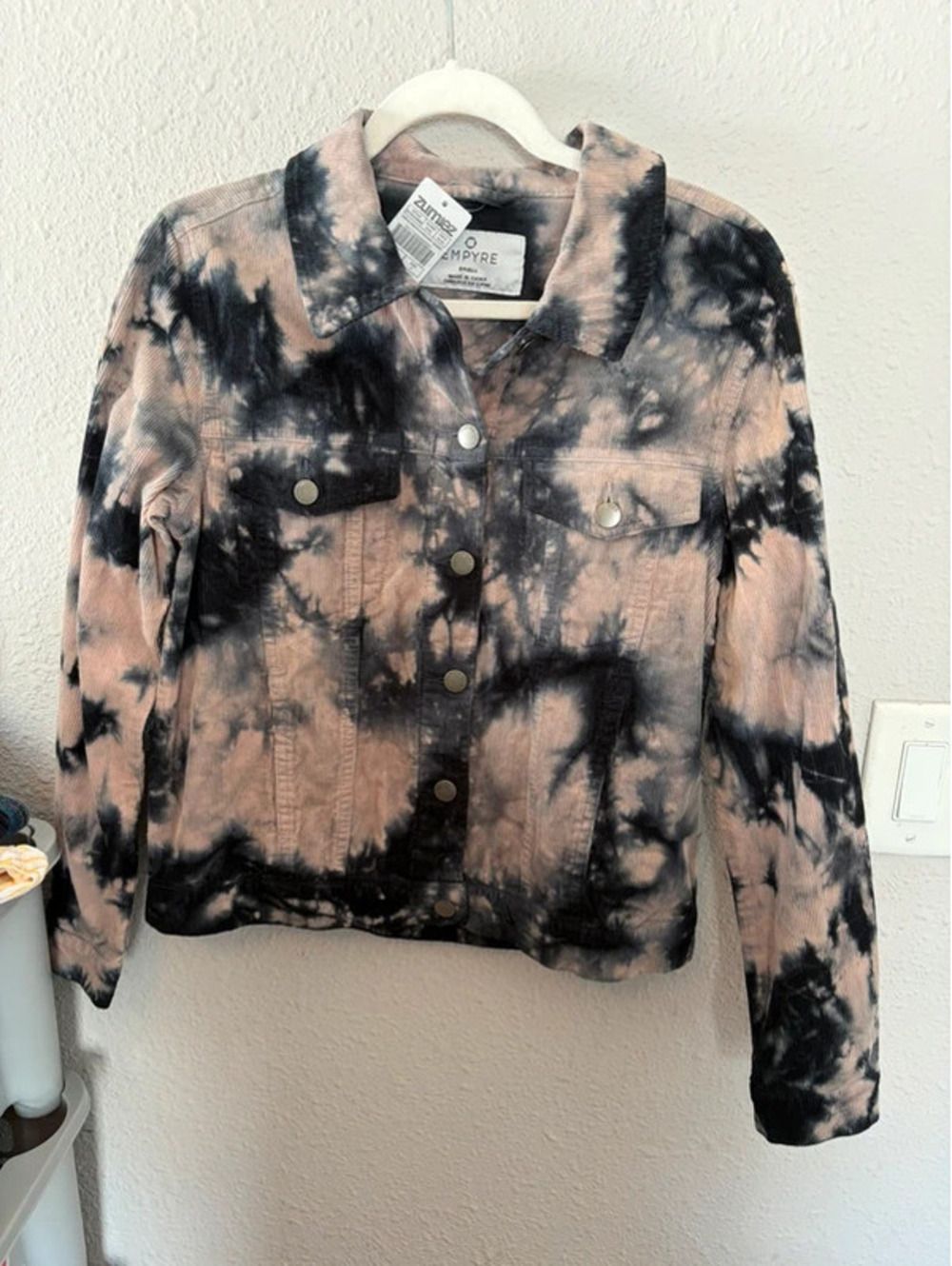 NWT Empyre from Zumiez corduroy dye jacket size S. $50 retail